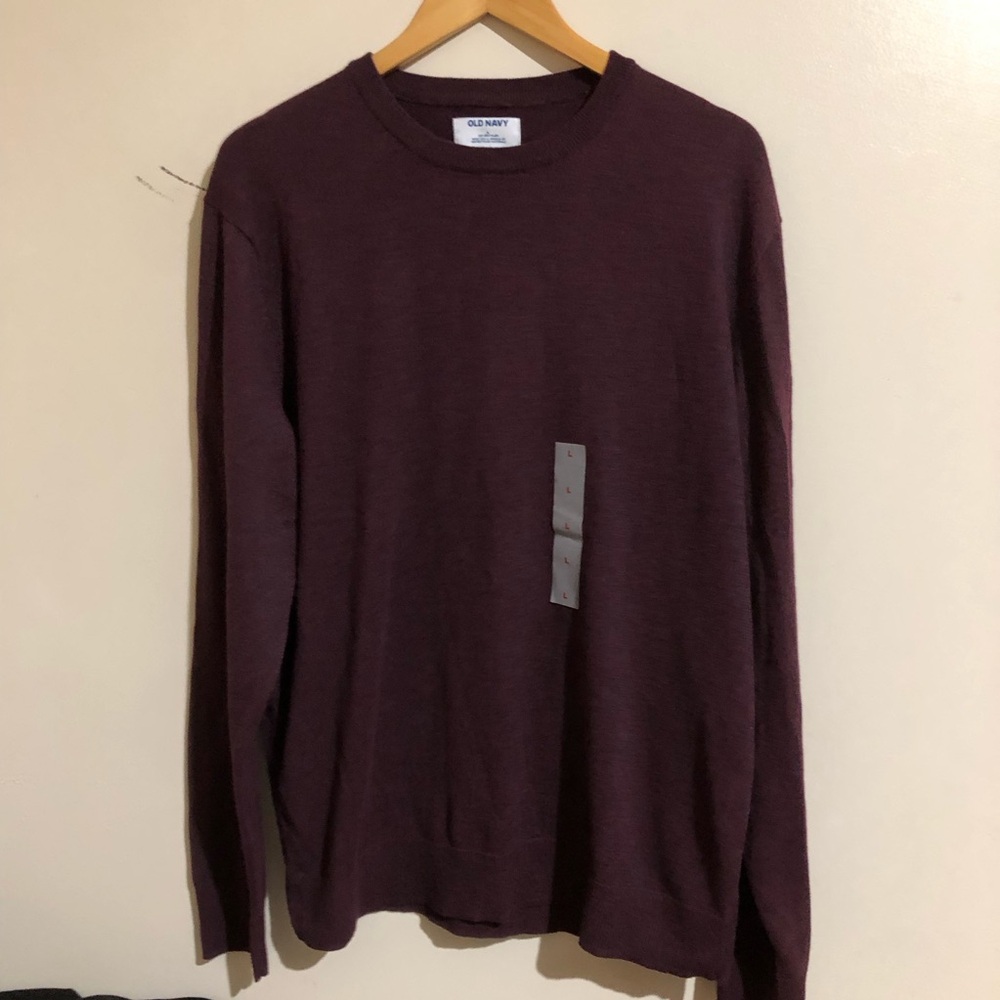 Old Navy Burgundy Long Sleeve Sweater